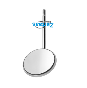 Espejo de boca de acero inoxidable de alta calidad 2024, Diam. 24 Mm, Rodio, Paquete de 12 Piezas - Product Image 6