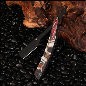 Maquinilla de afeitar de borde recto profesional para hombre, acero inoxidable de alta calidad con hoja afilada para afeitar y esquilar, grado Industrial - Product Image 2