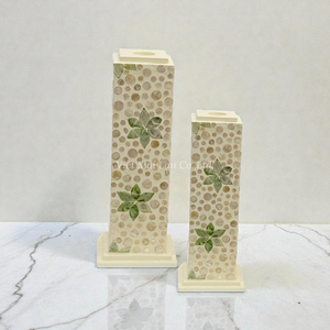 Porte-bougie en nacre en gros pour vente en vrac, décoration intérieure et présentation de table - Product Image 1