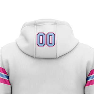 เสื้อมีฮู้ดทีมอเมริกันฟุตบอลแบบสวมหัวมีฮู้ดเสื้อกีฬาขนแกะอบอุ่นสำหรับแฟนๆและทีม OEM/ODM ขายส่ง - Product Image 5