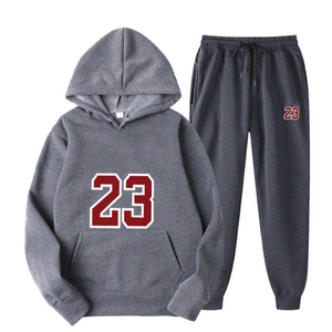 High Quality Wholesale Custom Letter <b>Fleece</b> <b>Hoodie</b> and Joggers Sweatpants Set Unisex 450 Gsm Winter <b>Hoodies</b> - Product Image 4