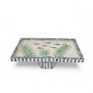 Support à nourriture et vaisselle en nacre naturelle, fait à la main, provenant d'une usine vietnamienne - Product Image 1