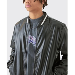 Oem High Quality Chenille Embroidery PU <b>Varsity</b> <b>Jacket</b> <b>Men</b> College Custom Baseball <b>Bomber</b> Letterman <b>Varsity</b> <b>Jacket</b> for Winters - Product Image 3