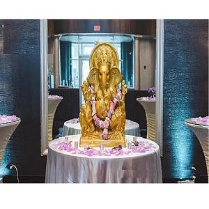 Entrada de boda real Ganesha estatua decoración fascinante asiento Ganesha para decoración de boda Entrada de boda india Ganesha - Product Image 1