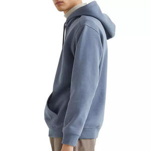 Custom <b>Men's</b> Regular Fit Solid Fleece Pullover Hoodie Autumn Eco-Friendly Street Style <b>Sweatshirt</b> Plain Dyed Bulk Blank - Product Image 5