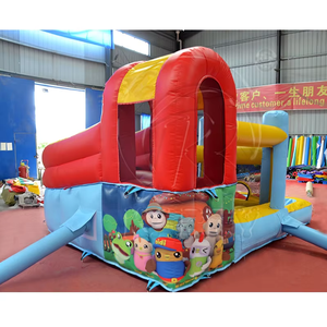 <b>Small</b> PVC Inflatable Water <b>Slide</b> Kids Commercial Grade Bouncy <b>Slide</b> Pool Combo Portable Indoor Outdoor Blow Up Play Center - Product Image 5