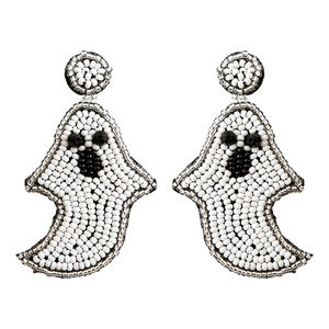 Design mignon plaqué or fantôme Halloween boucles d'oreilles diamant coloré de Noël acheter maintenant! Accessoire Prix Minimum - Product Image 1