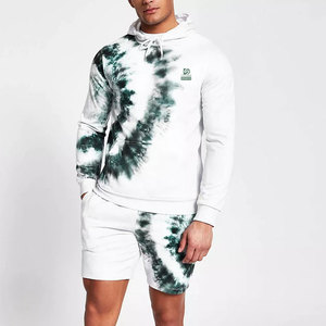 Ensemble sweat à capuche et short décontracté 100 % coton pour homme, séchage rapide, respirant, haute qualité, couleurs personnalisables, vente en gros - Product Image 1