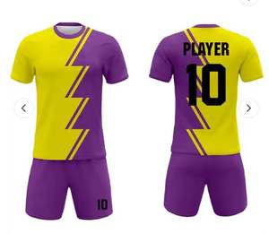 Camiseta de Fútbol de Longitud Regular, Uniforme de Fútbol de Alta Calidad, Logotipo Personalizado, Último Diseño, Nuevo Uniforme de Fútbol Estampado - Product Image 5