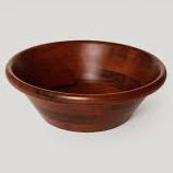 Bol de service en bois fait à la main en bois naturel pour votre excellent service dans le restaurant d'hôtel à la maison - Product Image 5