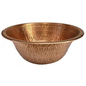 Bol de spa en cuivre de luxe fabriqué à la main idéal pour la pédicure, le trempage des pieds et la thérapie de relaxation avec finition décorative en marteau - Product Image 2