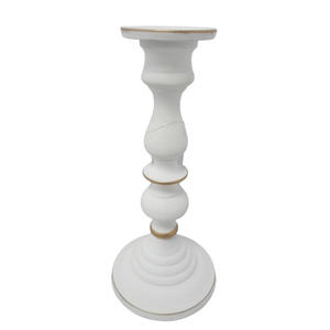 ชุดเชิงเทียนโลหะทำด้วยมือ2ชิ้นพร้อมเคลือบผงสีฟ้าเชิงเทียนตกแต่งงานแต่งงานทำด้วยมือสำหรับคริสต์มาส - Product Image 4