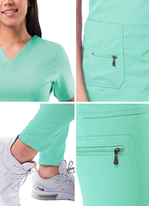 Wholesale Hot Sale Medical <b>Scrubs</b> Uniforms Women <b>Scrub</b> Nurse Uniform Sets for Hospital Oem Service Summer, Hospital <b>Scrubs</b> - Product Image 3