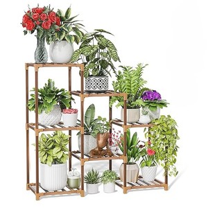 Meilleure vente intérieur extérieur en bois grands Pots de plantes support support de plante d'angle détachable support de jardinière pour la maison jardin - Product Image 3