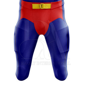 Maillot de football américain de haute qualité Matériau durable avec manches courtes Uniforme d'équipe respirant Ensemble grande taille - Product Image 4