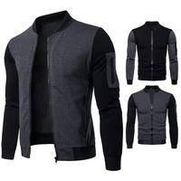Oem veste pour hommes avec logo personnalisé vêtements pour le commerce extérieur pull pour hommes vêtements à capuche veste à col montant pour hommes