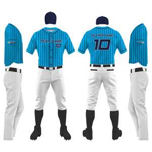 ชุดเบสบอลผ้าโพลีเอสเตอร์สำหรับผู้ใหญ่ชุดผ้าโพลีเอสเตอร์แห้งเร็วระบายอากาศได้ดีดีไซน์ย้อนยุค - Product Image 1