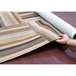 Alfombra de retazos de cuero teñido sueco de piel de vaca hecha a mano, tamaño personalizado y de gran tamaño, posible, hecha en India, alfombras y juegos - Product Image 3