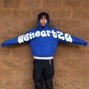 2024 haute qualité personnalisé Streetwear à capuche polaire blanc Vintage Double couche lavage à l'acide bouffée imprimé sweats à capuche pour hommes - Product Image 5