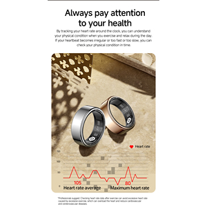 Anillo Inteligente de Acero Inoxidable con Monitorización de Salud, Control por Aplicación, Resistente al Agua IP68, Monitor de Actividad Física, Frecuencia Cardíaca y Sueño - Product Image 3