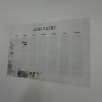 Planificateur hebdomadaire effaçable à sec StaticPaper 2024 Modèle-15, surface en polystyrène durable, compatible avec l'électricité statique, tableau blanc