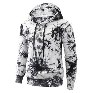 เสื้อฮู้ดแบบสวมหัวของผู้ชายเสื้อฮู้ดดี้แบบสวมหัวย้อมสีมัดย้อมผ้าคอตตอน100% การต่อสู้คุณภาพสูงเสื้อฮู้ดแฟชั่นระดับพรีเมียมออกแบบโลโก้ได้ตามต้องการ - Product Image 5