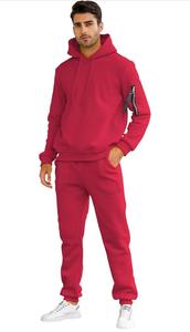 ชุดวอร์มขนแกะสำหรับผู้ชายคุณภาพสูงจากโรงงานชุดวอร์มผ้าฟลีซปรับแต่งโลโก้ได้ไซส์ใหญ่ระบายอากาศสร้างไอเดียของคุณเอง! - Product Image 2