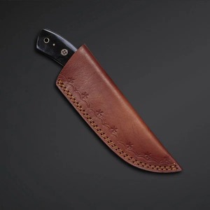 Couteau de camping en acier damassé fait à la main manche en micarta couteaux de chasse d'extérieur pour bricolage personnalisation OEM prise en charge - Product Image 6