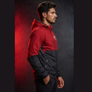 Veste coupe-vent pour homme, coupe classique, col montant, respirante, réversible, 100% polyester, veste décontractée d'hiver pour l'extérieur - Product Image 3