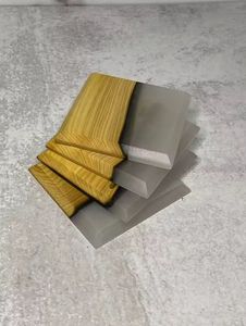 Dessous de verre promotionnel rond Transparent en bois avec résine avec logo Tapis et tampons à café Résistance à la chaleur Dessous de verre pour tasse à thé - Product Image 3