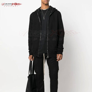 Versatile Basics Sweat à capuche pour hommes avec fermeture éclair complète et capuche à cordon de serrage pour la gym ou le streetwear Sweat à capuche zippé pour hommes - Product Image 2