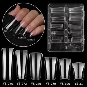 <span class=keywords><strong>Aillsa</strong></span> 500 unids/caja etiqueta privada al por mayor en forma de pies de pato anchos uñas postizas Gel acrílico puntas de uñas extensión puntas de uñas de pato - Product Image 3