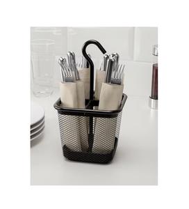 Design élégant décoration de la maison vaisselle de table porte-couverts de luxe en métal de qualité couleur noire support de rangement des couverts à un prix abordable - Product Image 5