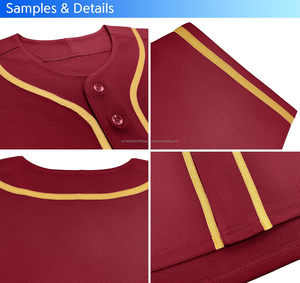 Camiseta de béisbol personalizada al por mayor, sublimación, ropa deportiva de equipo personalizada duradera transpirable elegante, entrenamiento juvenil - Product Image 4