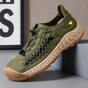 รองเท้าแตะผู้ชายแบบผูกเชือกสำหรับเดินป่ากลางแจ้ง ฤดูร้อน กันน้ำ ระบายอากาศได้ดี เหมาะสำหรับเดินลุยน้ำ - Product Image 3