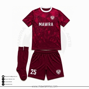 Mawra Premium Custom Soccer Uniforms Unisex Sublimation Print Team Jerseys Lightweight Athletic Match <b>Kits</b> For Clubs And Teams - Product Image 3