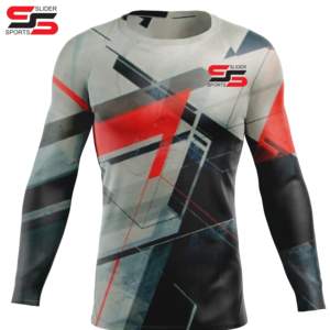 ชุดกีฬายูนิเซ็กส์ยามแขนยาวพิมพ์ลายซับลิเมชันตามสั่งสีและโลโก้ตามสั่ง - Product Image 3