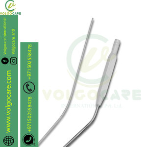 2024 Frazier Canule d'aspiration et tube d'aspiration mastoïdien coudé 7 pouces 18cm Pointe d'aspiration pour ENT Neuro General Gynae - Product Image 3