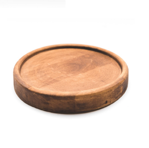 Plateau de service en bois décoratif jetable biodégradable de qualité alimentaire de style Japandi irrégulier pour fête, thé, fruits - Product Image 4