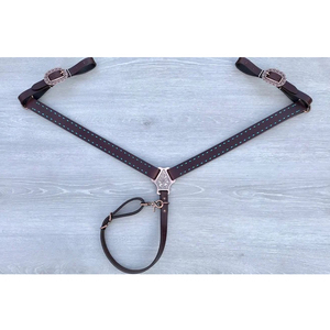 Thiết kế mới Chất lượng cao cao cấp ngựa hiển thị yên tack phía Tây da headstall & vú cổ áo. - Product Image 1