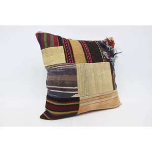 หมอนลายถักสไตล์โบฮีเมียนหลากสีขนาด28X28นิ้วสำหรับตกแต่งคริสต์มาส - Product Image 3