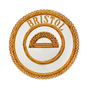 Badges de tablier de robe provinciale d'artisanat maçonnique Brodé à la main Badge de tablier de Regalia maçonnique pour uniforme - Product Image 4