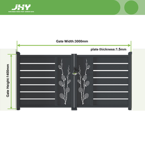 <span class=keywords><strong>Portail</strong></span> double en aluminium thermolaqué antirouille 3x1,4m, <span class=keywords><strong>prix</strong></span> usine - Product Image 2