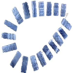 Top qualité, 19 pièces, brin de pierres précieuses naturelles opale plus audacieuse, forme rectangulaire, sculpture, perles de coupe, vente en gros - Product Image 1