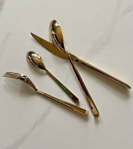 Juego de Cubiertos de Metal Ecológicos Inspirados en Diseñadores, Aptos para Lavavajillas, Diseñados para una Cena con Estilo, Acabado Liso, Acero Inoxidable Duradero - Product Image 2