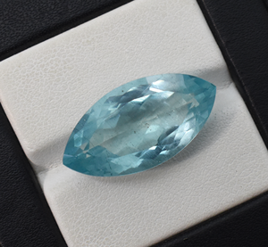 Aguamarina Natural Facetada Marquesa Piedra preciosa suelta Cielo Azul aguamarina Facetada Marquesa Corte Piedra Laguna Azul Marquesa - Product Image 3