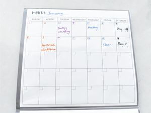Calendrier mural annuel 2026, grand tableau <span class=keywords><strong>blanc</strong></span> mensuel, planificateur 12 mois, calendrier vierge, grand calendrier effaçable à sec avec stylo et autocollants colorés - Product Image 6