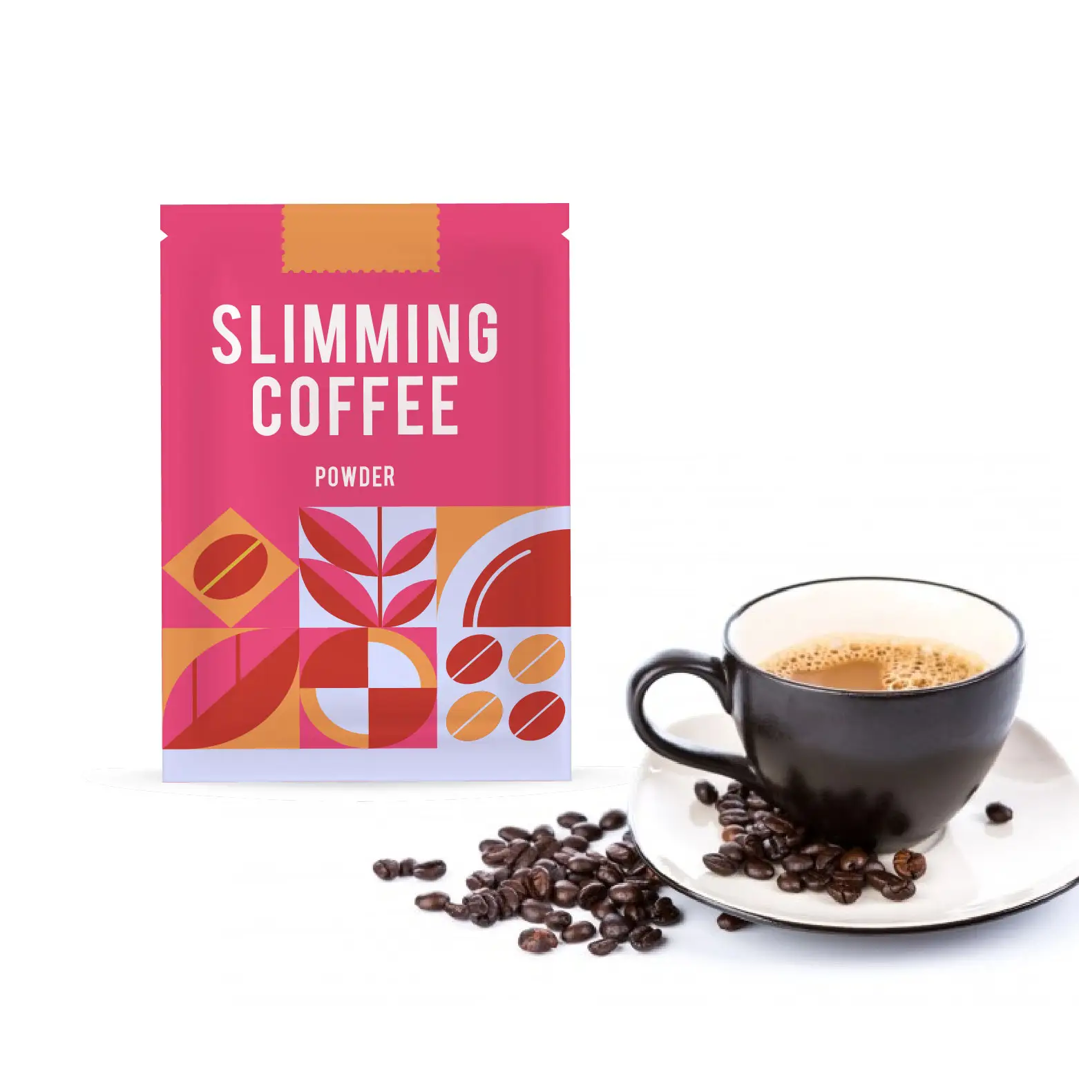 La migliore vendita di caffè dimagrante da 100g più Mix di polvere istantanea marca bevanda sana bevanda dieta controllo della perdita di peso