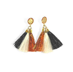 Pendientes de borla de boda de joyería de latón que se ven bien, pendientes de tuerca mate, gran oferta, pendientes de uso de artículos de fiesta para mujer a la moda - Product Image 2