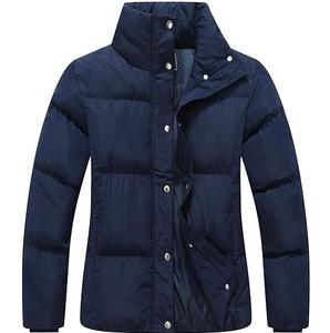 Venta al por mayor personalizable OEM burbuja chaqueta acolchada invierno impermeable acolchado transpirable lona Streetwear Parka frontal - Product Image 1